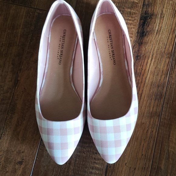 Christian Siriano Shoes - Pink Plaid Flats